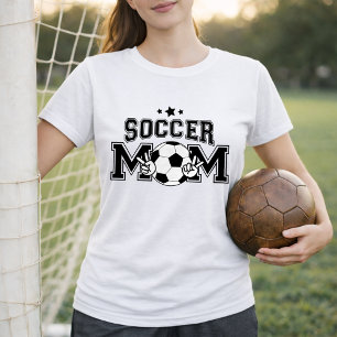 Soccer Mum Varsity Style With Ball T-Shirt