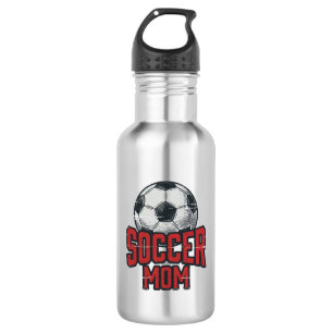 Soccer Mum Vintage Distressed Sports Shirt Design_ 532 Ml Water Bottle