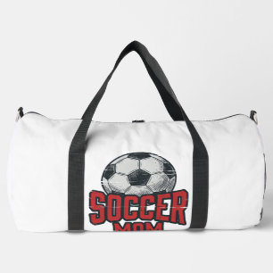 Soccer Mum Vintage Distressed Sports Shirt Design_ Duffle Bag