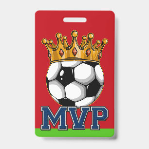 Soccer MVP Badge ID Badge