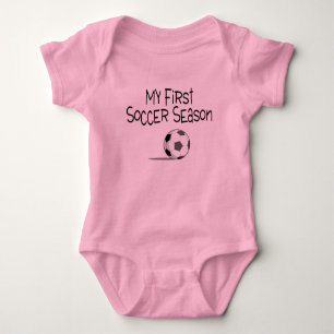 Soccer My First Soccer Season (Soccer Ball) Baby Bodysuit
