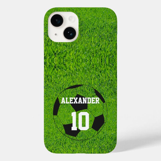 Soccer | Name & Number Case-Mate iPhone Case (Back)