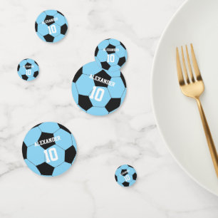 Soccer   Name & Number Confetti