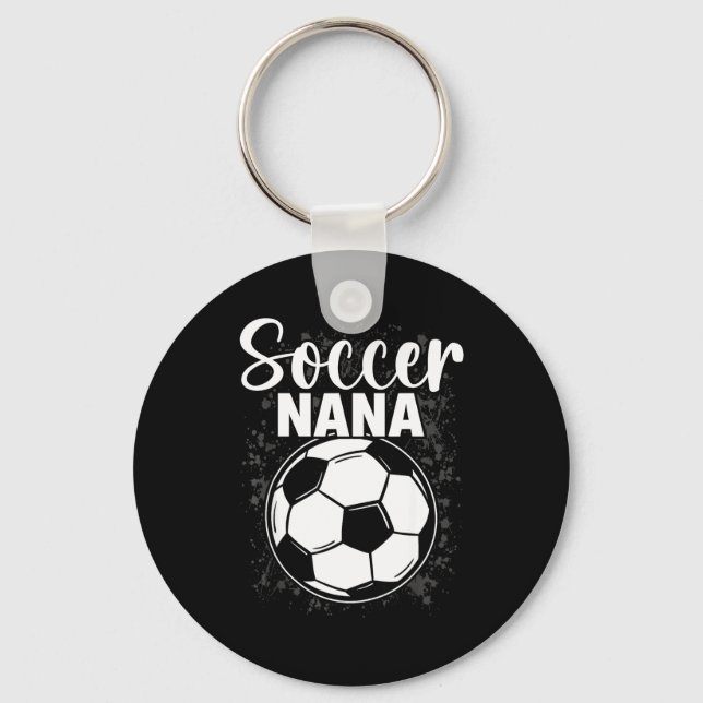 Soccer Nana Funny Ball Cute  Key Ring (Front)