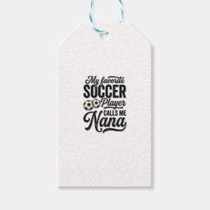 Soccer Nana Vintage Engraving Family Player Shirt_ Gift Tags