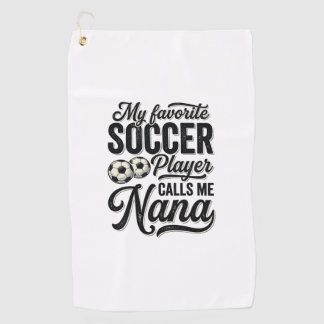Soccer Nana Vintage Engraving Family Player Shirt_ Golf Towel