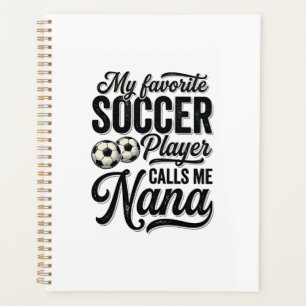 Soccer Nana Vintage Engraving Family Player Shirt_ Planner