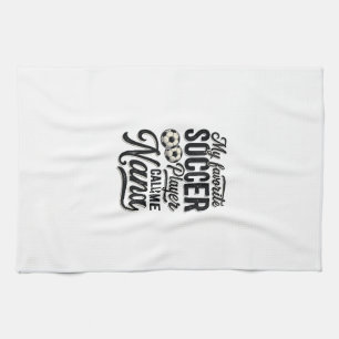 Soccer Nana Vintage Engraving Family Player Shirt_ Tea Towel