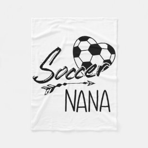 Soccer Nana Womens Grandma Gift Fleece Blanket