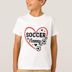 Soccer Nanny Heart Soccer Player Nanny  T-Shirt