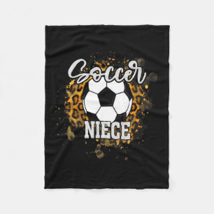 Soccer Niece Vintage Soccer Family Matching T Shir Fleece Blanket