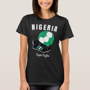 Soccer Nigeria Cool Nigerian Flag Football Tee