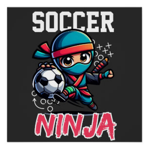 Soccer Ninja Anime Vintage Special Poster