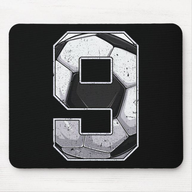 Soccer Ninth 9th Birthday Boy Nine 9 Years Old Bda Mouse Pad (Front)