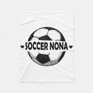 Soccer Nona Soccer Player Sports Team  Fleece Blanket