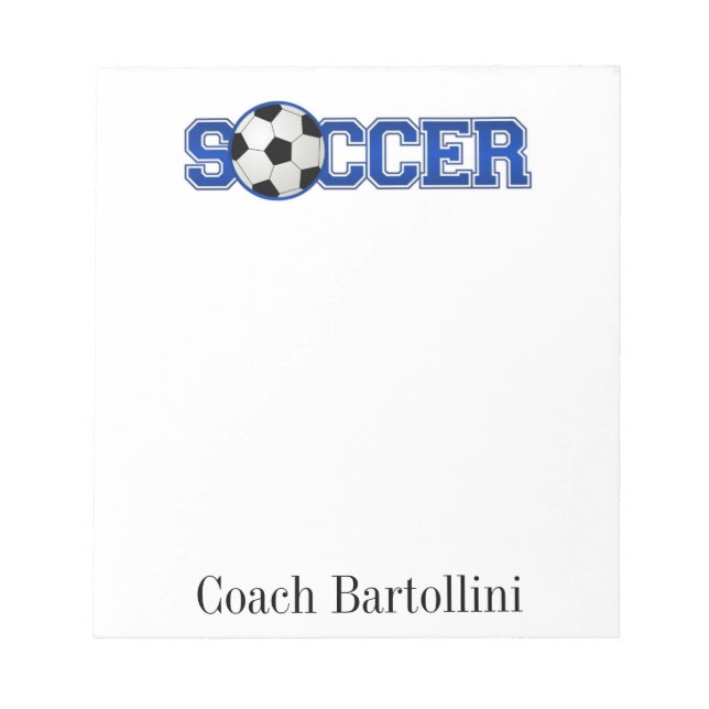 Soccer Note Pad (Front)