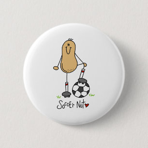 Soccer Nut 6 Cm Round Badge
