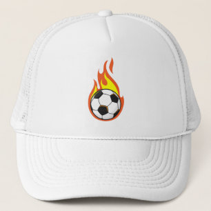 Soccer on Fire Trucker Hat
