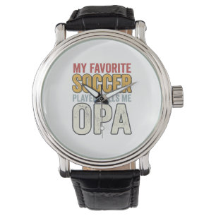 Soccer Opa Vintage Typography Shirt Design_1 Watch