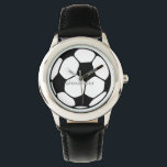 Soccer or Football Watch<br><div class="desc">Soccer or Football image watch.Customise and personalise as desired.A football, soccer ball, or association football ball is the ball used in the sport of association football. The name of the ball varies according to whether the sport is called "football", "soccer", or "association football". The ball's spherical shape, as well as...</div>