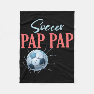 Soccer Pap Pap Gifts For Fathers Day Soccer Fans S Fleece Blanket