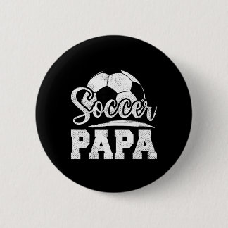 Soccer Papa Soccer Player Game Day Father's Day  6 Cm Round Badge