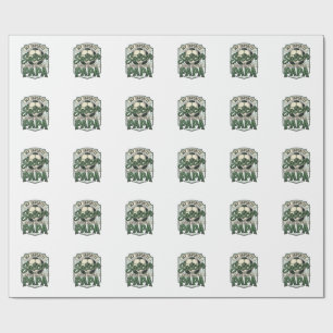 Soccer Papa Vintage Engraving Shirt Design_1 Wrapping Paper