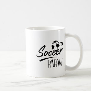 Soccer Papaw Heart Family Matching Team Player Soc Coffee Mug