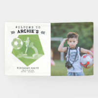 Soccer Party Game Day Pitch Birthday Photo Welcome