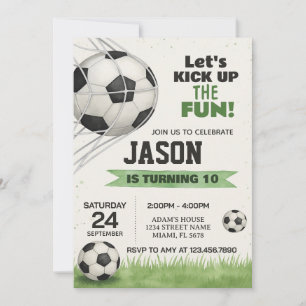 Soccer Party Invitation