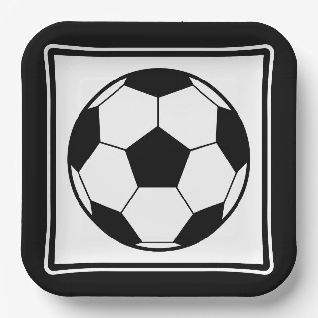 Soccer Party Paper Plate (Front)