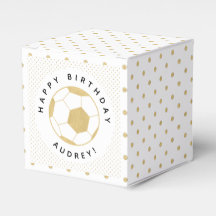 Soccer Party Sports Custom in Gold and White