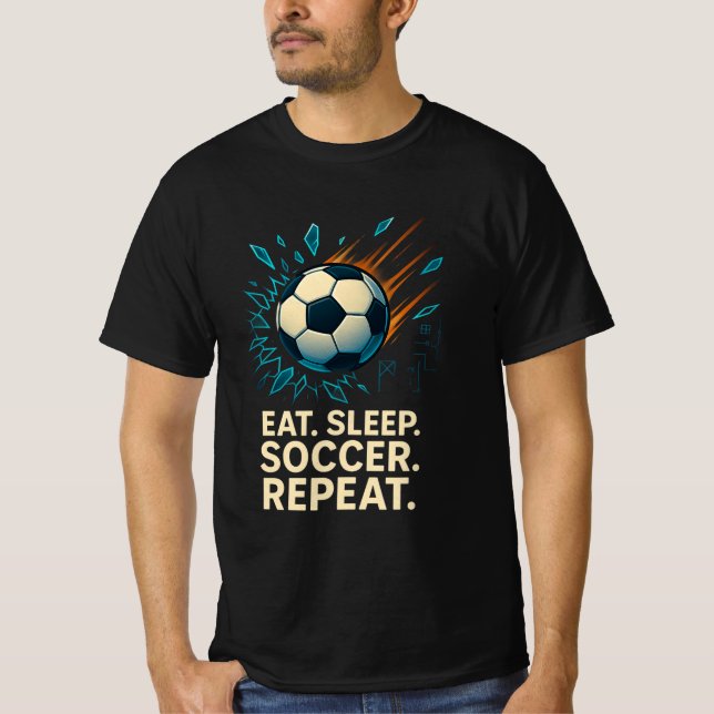 "Soccer Passion T-Shirt – Game On, Every Day" (Front)