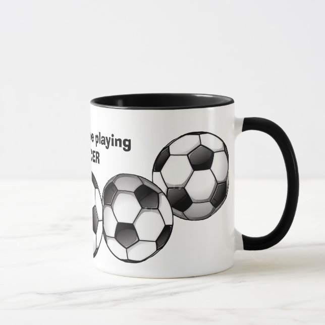 Soccer Pattern Coffee Mug (Right)