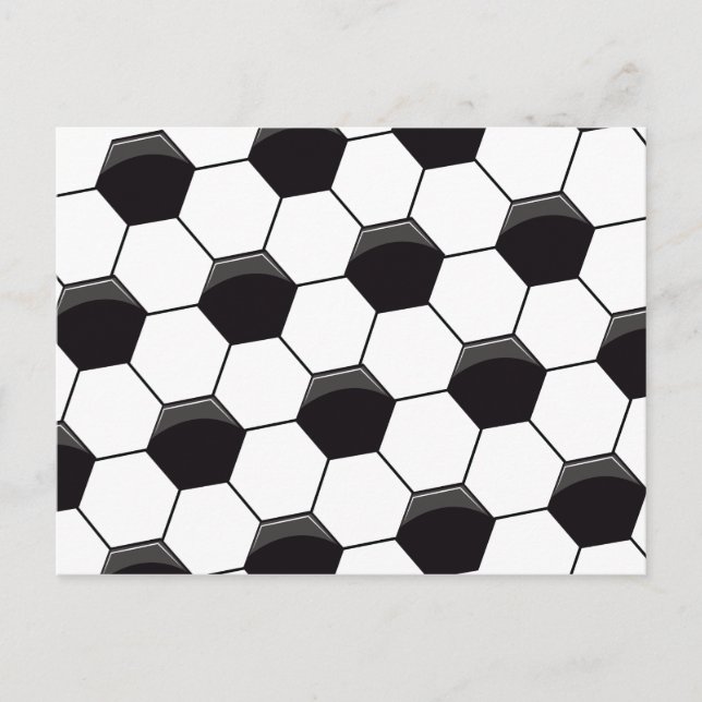 Soccer Pattern Postcard (Front)