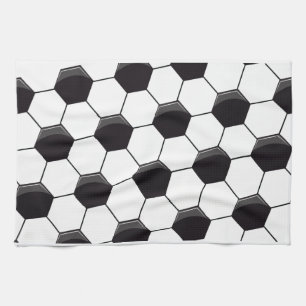 Soccer Pattern Tea Towel