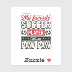 Soccer Paw Paw Vintage Player Grandpa Shirt Design