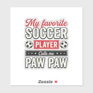 Soccer Paw Paw Vintage Player Grandpa Shirt Design