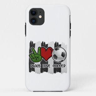 Soccer Peace and Love Case-Mate iPhone Case