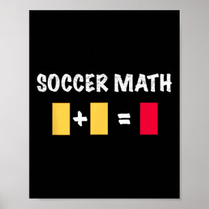 Soccer Penalty Yellow Card + Yellow Card Equals Re Poster