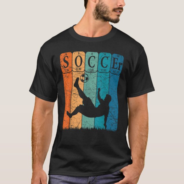 Soccer Periodic Table Elements Soccer Player Nerd  T-Shirt (Front)