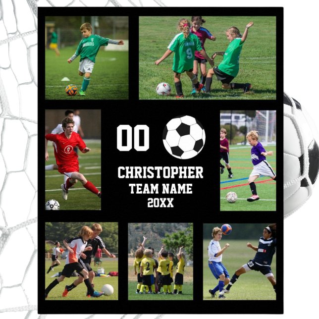 Soccer photo collage team name poster (Soccer photo collage team name poster)