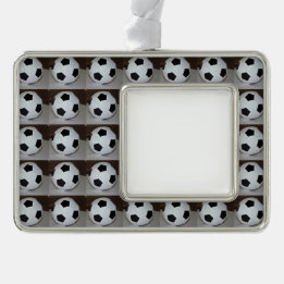 Soccer Photo Silver Plated Framed Ornament