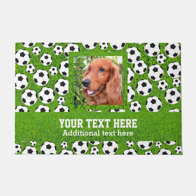 Soccer & photo template doormat (Front)