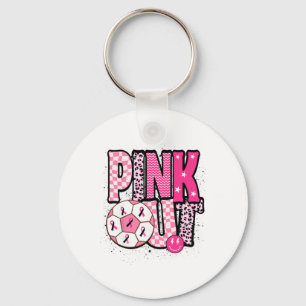 Soccer Pink Out Breast Cancer Awareness Kick For A Key Ring