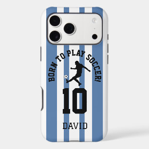 Soccer Pinstripe Jersey Number Design