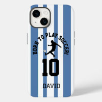 Soccer Pinstripe Jersey Number Design