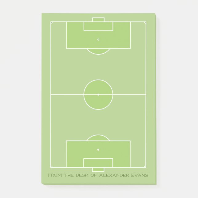 Soccer Pitch Post-it Notes (Front)
