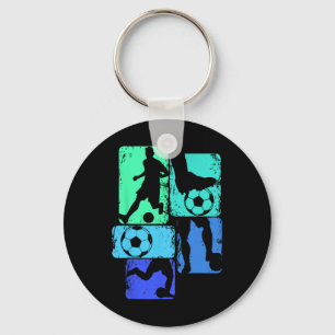 Soccer Player Boys Kids Youth Men Key Ring