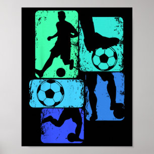 Soccer Player Boys Kids Youth Men Poster